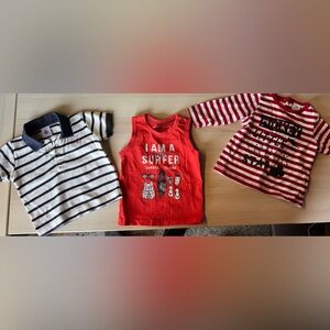 Batch of 3 teeshirt Petit Bateau & Gemo & Disney